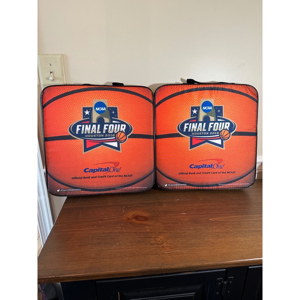 2 NCAA Final Four Houston 2016 Basketball Stadium Seat Cushions Capital One